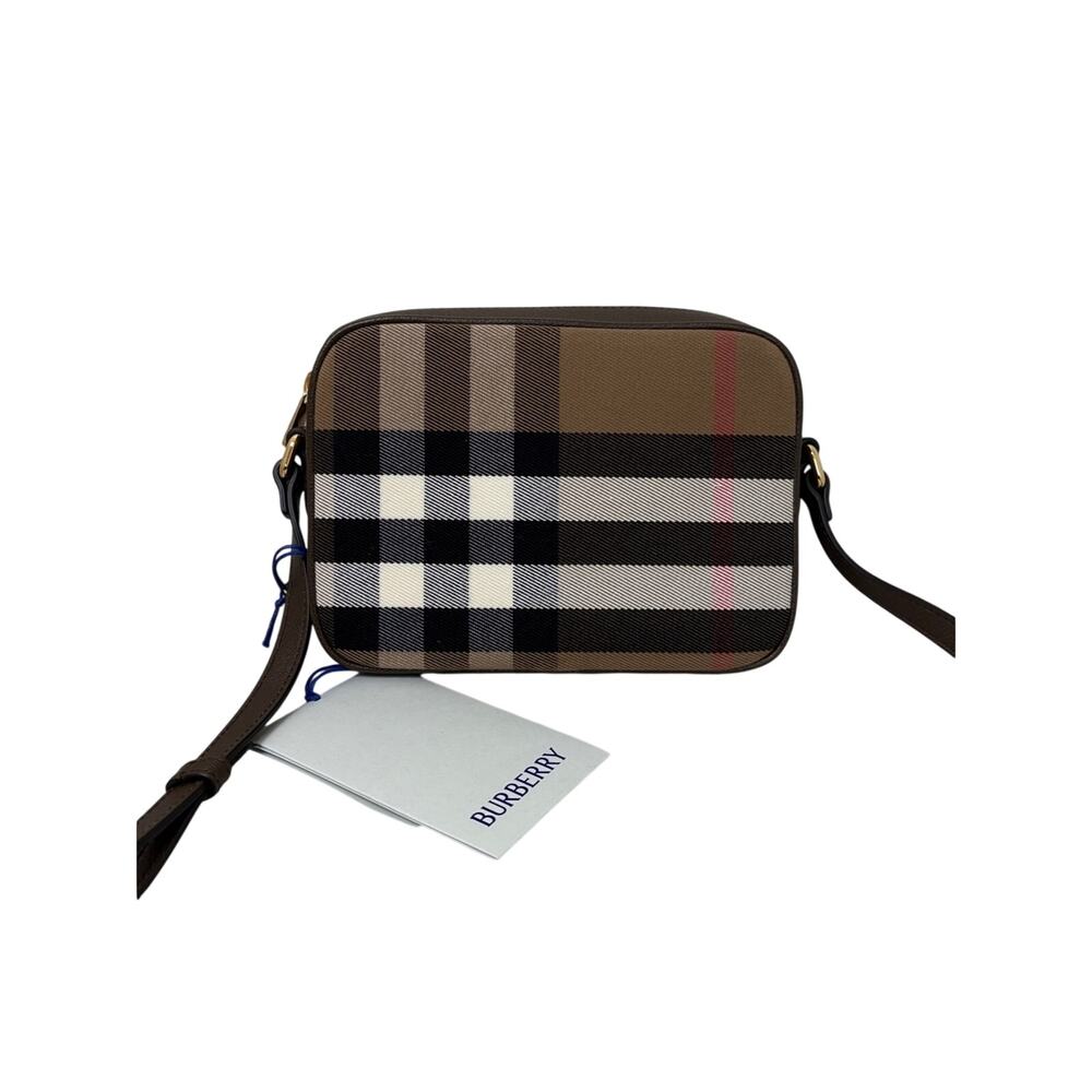 Burberry Brown Check Crossbody Bag new - Picture 4 of 13